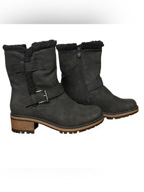 Women's Biker Style Boots Wanted Shoes Black Size 7